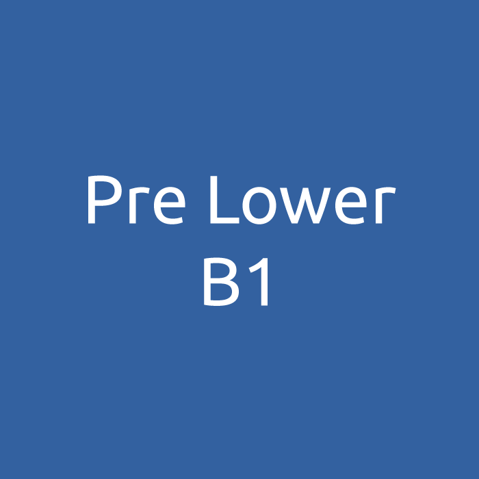 Pre-Lower / B1